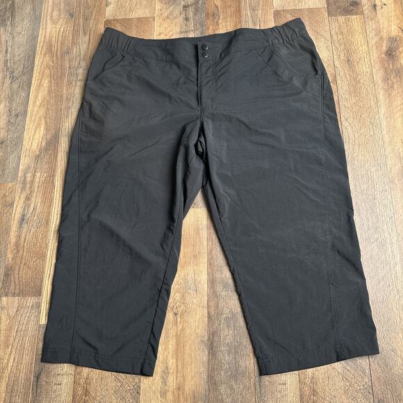 Columbia‎ Fishing Pants Men's Size Large Black Cropped Lined Pockets 3559 - Picture 1 of 14